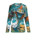thumbnail image 6 of The Octonauts Women’s Pajama Top 3D Digital Print Sleepwear Trendy Crewneck Pullovers Long Sleeve Shirts XL, 6 of 8