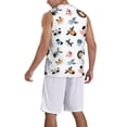 thumbnail image 2 of Naloa Cartoon Animals Basketball Jersey Reversible Men's Mesh Athletic Sports Shirts Training Practice S-4XLLarge, 2 of 6