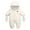 Cream-Coloured, variant on Hotiary Infant Baby Jumpsuit Outfit Toddler Snowsuit Winter Coat Fleece Hooded Romper Jumpsuit Boys Girls Onesie Warm Bodysuit for 6-24 Months