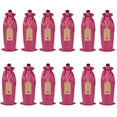 thumbnail image 1 of Zhuge 12 bolsas de regalo de vino con cordón, 13,78 × 5,9 pulgadas, reutilizables, para envolver botellas, para cumpleaños, bodas, fiestas (rosa), 1 of 5