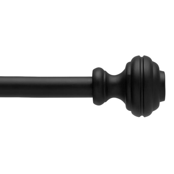 Mainstays 48-84 in. Cedric Adjustable Petite Cafe Window Curtain Rod, 1/2 in. Diameter