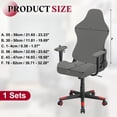 thumbnail image 2 of Fundas para Sillas de Juego, Funda Estirable para Silla de Oficina con Reposabrazos, Protector Elástico para Silla de Oficina de Juego Reclinable, Gris Claro, 2 of 7