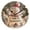Black, variant on Round Clock Black Clock 9.84*9.84 Inch Round Art Clock Decorative Clock Creative Clock Dual-Purpose Clock Wall Clock Clock Fashion Decoration Merry Christmas Snowman