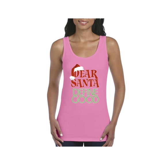 Womens Christmas Define Good Tank Top