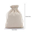 thumbnail image 2 of Advancent 50 Uds. Bolsas dulces para regalo de boda, bolsas de algodón para embalaje de té, embalaje de joyería, manualidades, envoltorio, organizadores Kits de decoración para fiestas 10x12cm Advancent HA009395-02, 2 of 6