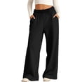 thumbnail image 5 of Kcolen Girls Wide Leg Pants Lightweight Drawstring Elastic Waist Loose Summer Beach Vacation Pockets Girls 5-6 Years, 5 of 8
