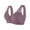 Purple, variant on T Shirt Bra for Big Busted Women Front Closure Full Coverage Bralette Comfy No Padded Bra