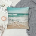 thumbnail image 2 of Fenyluxe Waves Beach Pillow Covers for Couch Sofa Indoor Outdoor Aesthetic Decorative Summer Pillow Case 1PC 22x22in, 2 of 5