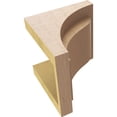 thumbnail image 6 of 6"W x 6"D x 6"H Wide Helena Rough Cedar Woodgrain TimberThane Corbel, Primed Tan, 6 of 6