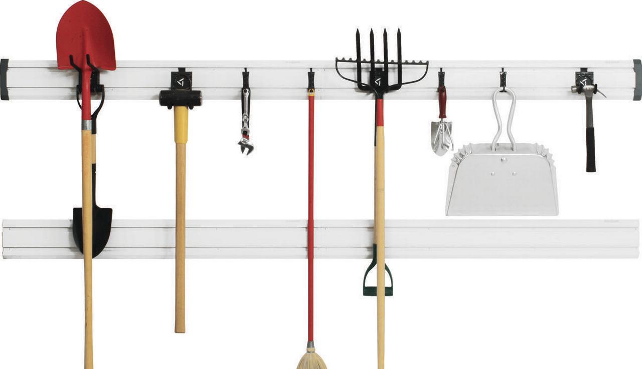 Gladiator GearTrack Channel Garage Storage Kit with 8 Hooks