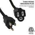 thumbnail image 6 of GoGreen Power (GG-13800BK) 14/3 100’ SJTW Outdoor Extension Cord, Black, 100 Ft, 6 of 6