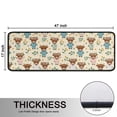 thumbnail image 5 of Kitchen Rugs Sets Of 2,Beige Highland Cow Flower Pajama Pattern Anti Fatigue Kitchen Mat Rugs Non Slip Washable,Decorative Kitchen Floor Mats for Kitchen,Sink,Laundry,17"x47"+17"x47", 5 of 5