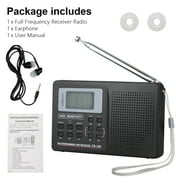 Portable Digital Radio, TSV Full Band AM/FM/SW Battery Operated Pocket Radio for Elders