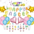 thumbnail image 2 of 1 Pce Ballon Réutilisable Ballons Joyeuses Pâques Ballons Œuf de Pâques Ballons Lapin Ballon Mylar pour Anniversaire de Lapin Décoration Intérieure Extérieure, 2 of 6