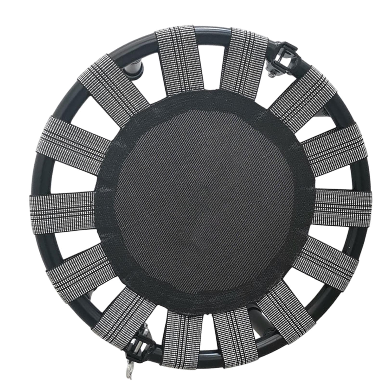 harayaa Mini Trampoline Folding Trampoline with Rubber Foot Pads Round Trampoline Jumping Bed for Birthday Gifts Fitness Workout Yard