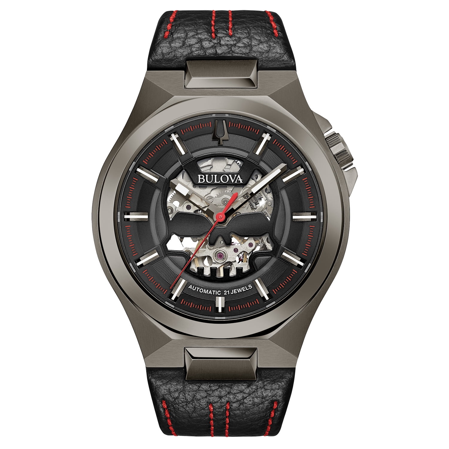 Bulova Bulova 98a237 Mens Maquina Skeleton Dial Strap Automatic