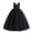 a-Black11, variant on Girls Kids Solid Color V Neck Sleeveless Ball Gown Dress Satin Bodice Wide Waist Sash Full Tulle Skirt Floor Length Elegant Formal Dress For Party Wear Navy 5-6 Years