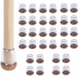thumbnail image 1 of Tapas de goma transparentes para patas de taburete, tamaño mediano de 1", paquete de 8, protectores de piso antideslizantes, 1 of 5