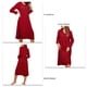 thumbnail image 1 of Camisones a Cuadros con Botones Y Cuello en V con Solapa para Mujer Camisones de Manga Larga Camisones de Longitud Midi ANGGREK Otros, 1 of 8