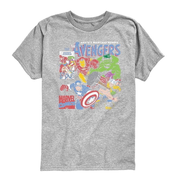 Avengers - Boxes - Youth Boys Short Sleeve Graphic T-Shirt