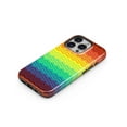 thumbnail image 3 of DesignSkinz Scratch-Resistant Hard Slim Case Compatible with iPhone 15 Pro Max (Compatible with MagSafe) - Rainbow Thin Lined Chevron Pattern, 3 of 9