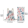 thumbnail image 3 of HengDidi 2-in-1 Digital Print Beach Towel Bag - Microfiber Reversible Towel Convertible to Drawstring Backpack, Large Size 140x70cm for Outdoor Activities Travel Pool, 3 of 9