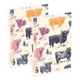 thumbnail image 2 of Haosy Highland Cattle on Grass Notebooks 1-subject Journal 60 Sheets A5 College Ruled Paper Detachable Ring 8.3"x5.7", 2 of 8