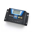 thumbnail image 1 of PWM 20A 30A 60A 80A Solar Charge Controller 12V 24V 36V 48V Battery Charging Controller With LCD Display Dual USB 5V/2A ,Safe to Use, 1 of 6
