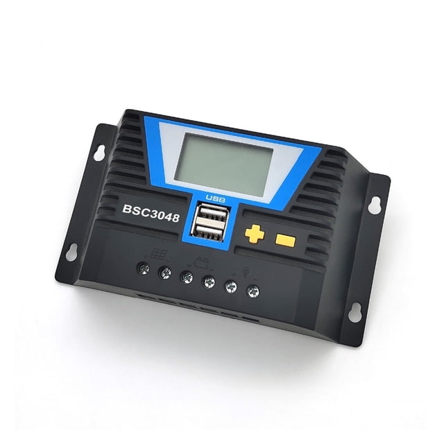 PWM 20A 30A 60A 80A Solar Charge Controller 12V 24V 36V 48V Battery Charging Controller With LCD Display Dual USB 5V/2A ,Safe to Use