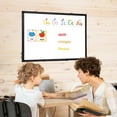 thumbnail image 3 of DOLLAR BOSS Magnetic Whiteboard Double-Sided Dry Erase Board for Wall, 36 X 24 Inches, Wall Mounted White Board with Pen Tray, Includes 1 Eraser & 4 Markers & 8 Magnets, Black Aluminium Frame, 3 of 8