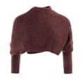 thumbnail image 1 of Women Winter Warm Solid Color Knitted Sweater Scarf Shawl, 1 of 5