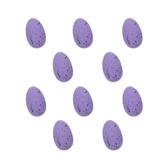 Wovilon Home Decor 10Pcs Simulation Colorful Plastic Easter-Eggs Bright Plasticeggs Decorations Diy