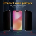 thumbnail image 2 of JP Anti Spy Privacy Screen Protector for iPhone 17 6.27", 2 Pack with 9H Hardness, Anti Scratch, Full Coverage & Bubble Free Design, 2 of 5