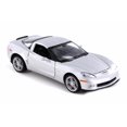 thumbnail image 2 of Diecast Car w/LED Display Case - 2007 Chevy Corvette Z06 Hard Top, Silver - Welly 22504WSV - 1/24 scale Diecast Model Toy Car, 2 of 3