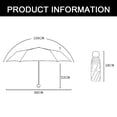 thumbnail image 3 of Paraguas de viaje Dinheiro – Mini paraguas compacto plegable con estuche, pequeño paraguas de bolsillo para sol y lluvia, 3 of 5
