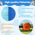 thumbnail image 4 of Mukidy 114''x 114'' x 92.5'' Inflatable Bounce Houses for Kids 3-10 with Blower Double Slide and Ball Pit/Indoor Bouncy House, PVC, Child, Teen, Toddler，Blue, 4 of 9