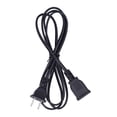 thumbnail image 1 of Rallonge à 2 Broches pour Prises NEMA 1-15P à 1-15R, 10A, 250V, Compatible US, 1 of 8