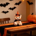 thumbnail image 6 of Halloween Teddy Bear Plush Toy, Cute Pumpkin Costume Stuffed Animal, Soft Holiday Decorative Doll, Kids Gift Accent (White), 6 of 6