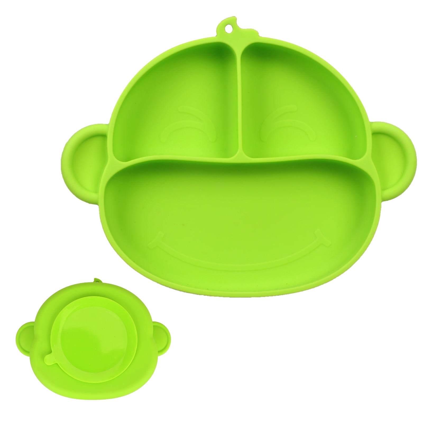 Toplive Suction Plates for Babies, Divided Silicone Plates for Toddlers