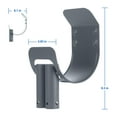 thumbnail image 5 of Mainstays Pool Accessory Holder - Black Powder Coated Aluminum - New - 5" x 5" x 10", 5 of 9