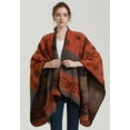 thumbnail image 3 of PIKADINGNIS Women Shawls Wrap Blanket Sweater Long Cardigan Poncho Thickened Warm Coat Winter Scarf for Outing and Party, 3 of 6