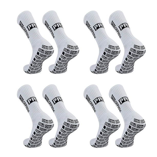 Calcetines de empuñadura de fútbol 39-46 Calcetines Deportivos Anti-DESLIZAMIENTO para Hombres y Mujeres perfectos para el fútbol corrido Ciclismo diario 4 o 6 Pares