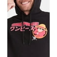 thumbnail image 4 of One Piece Men's and Big Men's Front Back Graphic French Terry Hoodie with Long Sleeves, Sizes XS-3XL, 4 of 5