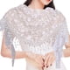 thumbnail image 2 of Elegant Women's Triangle Scarf with Tassel for Church, Weddings, and Bridal Events - Embroidered Lace Shawl with Bandana, 2 of 5