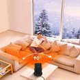 thumbnail image 4 of Ceramic Space Heater With Adjustable Thermostat 1200 Watt Fast Heating For Home Office Use, 4 of 9