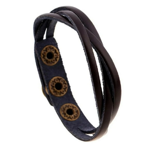 DESIGNICE Friendship Bracelets Bulk Kids New Leather Wrap Braided Wristband Punk Men Women Bracelet Bangle