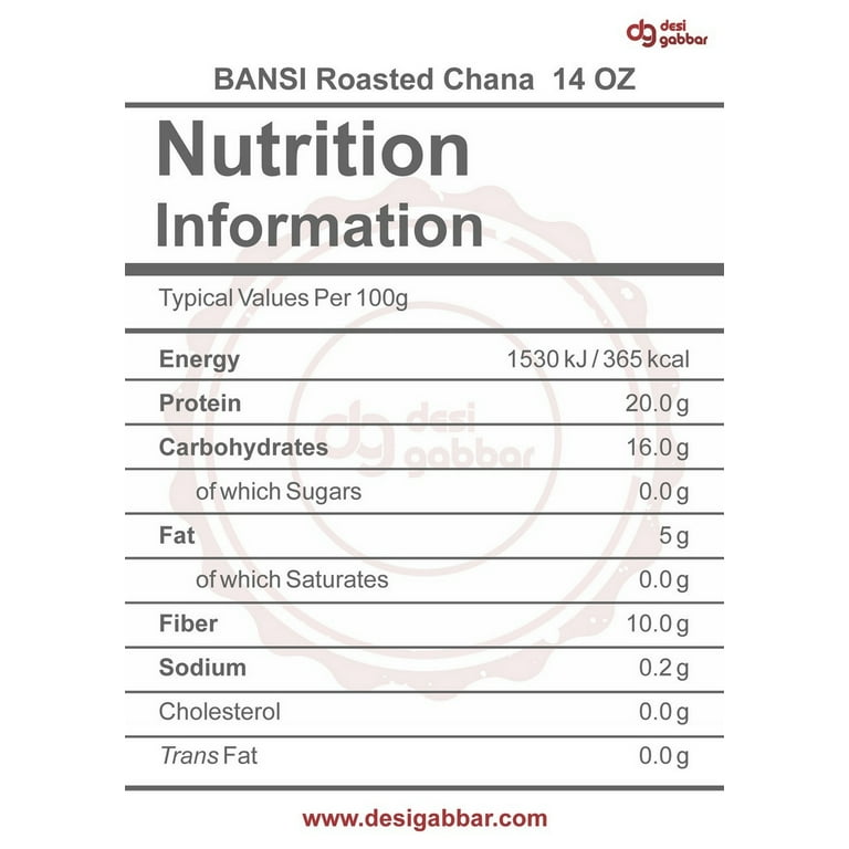Bansi Roasted Channa - 400 Gm (14 Oz) - Walmart.com