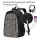 thumbnail image 2 of Fotbe Alphabet Mochila con Estampado y Puerto USB para Hombre y Mujer, Mochila Antirrobo, Mochila de Viaje, Mochila Escolar, Mochila Universitaria, 2 of 7