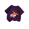 thumbnail image 3 of Toddler Girls Kid Cute Graphic Crewneck Short Sleeve Tee Summer Casual T Shirt Clothes Size 3-4T, 3 of 4