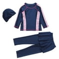 thumbnail image 2 of lnmuld Girls Full Coverage Long Sleeve Swim Shirt & Pants Set UPF 50+ Size:10-11 Years, 2 of 8